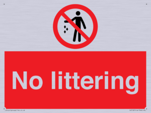 No littering